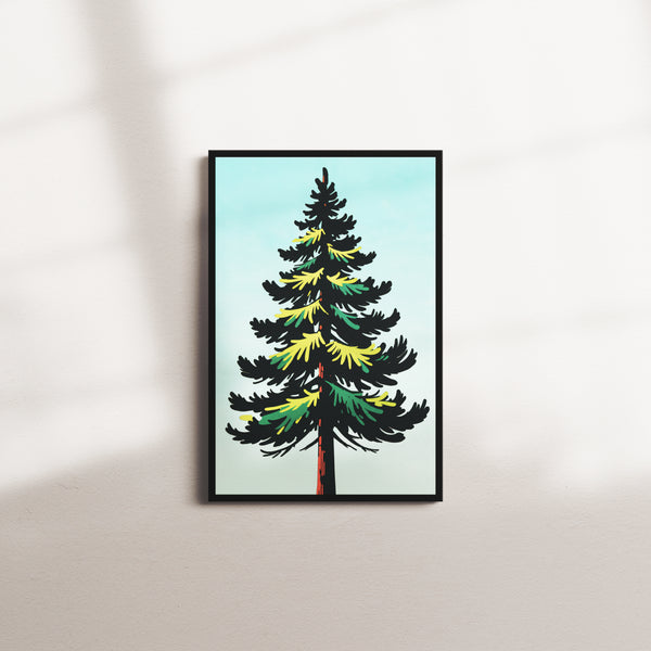 pine whispers — black frame