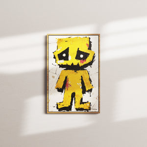 pixel fright — oak frame