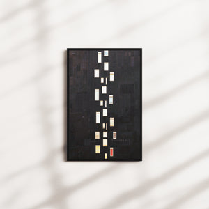 porcelain afterglow — black frame