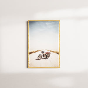 porcelain drift — oak frame