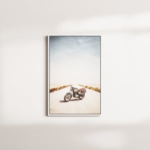 porcelain drift — white frame