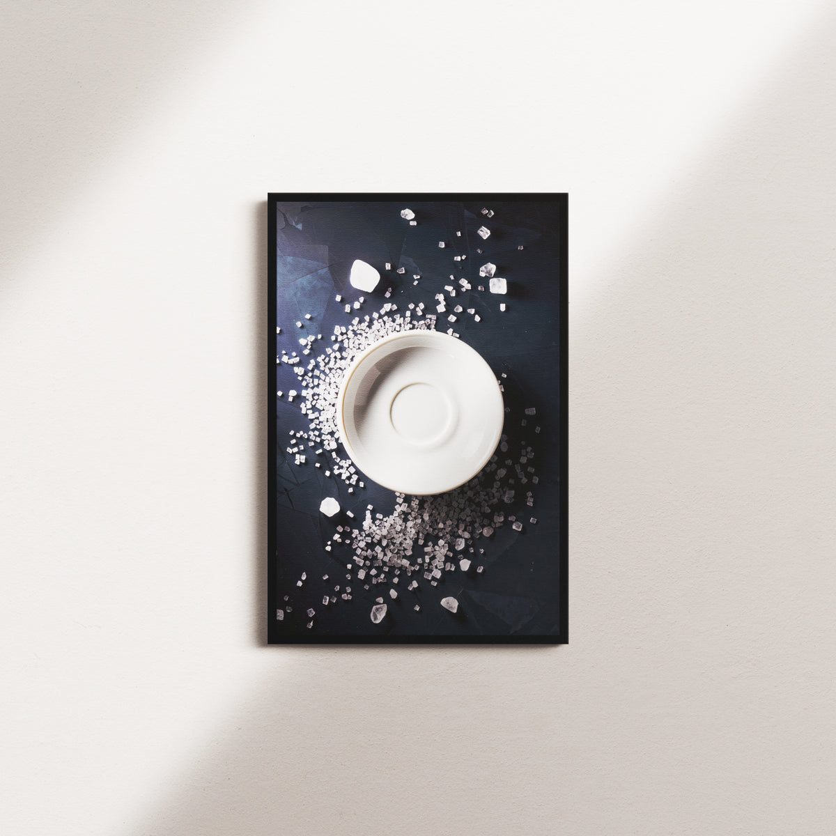 porcelain emblem — black frame