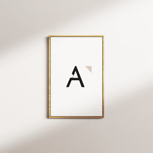 porcelain stillness signal — oak frame