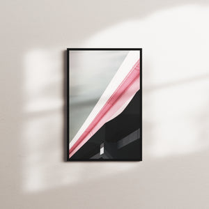 rose afterglow — black frame