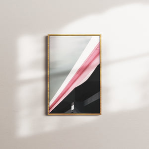 rose afterglow — oak frame