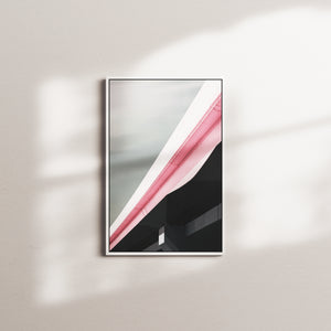 rose afterglow — white frame
