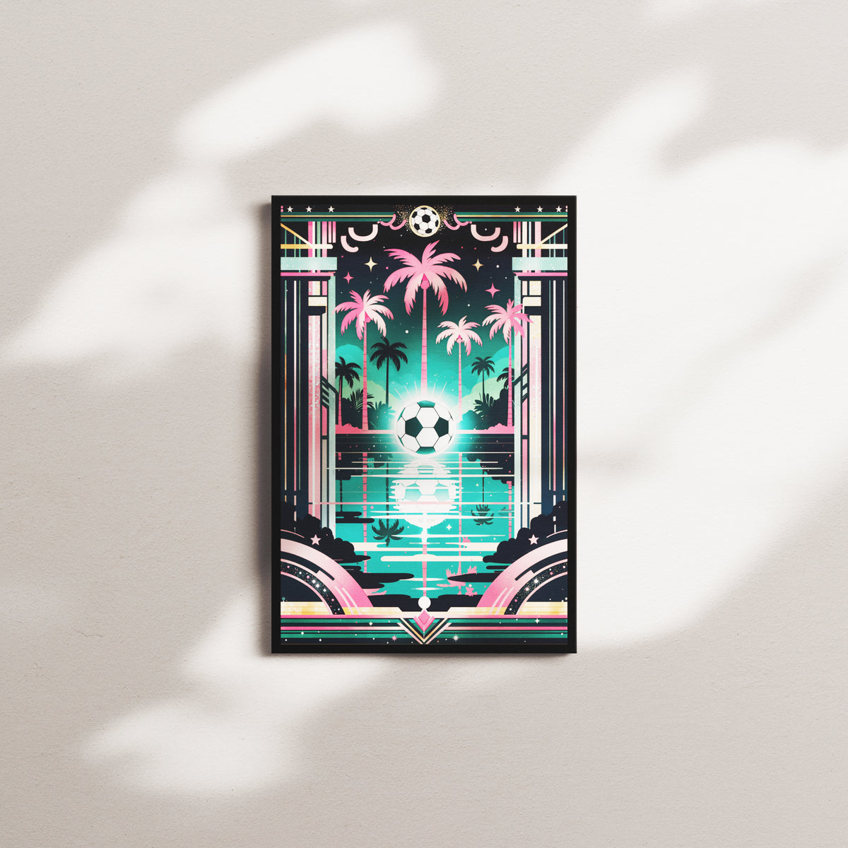 rose beacon — black frame