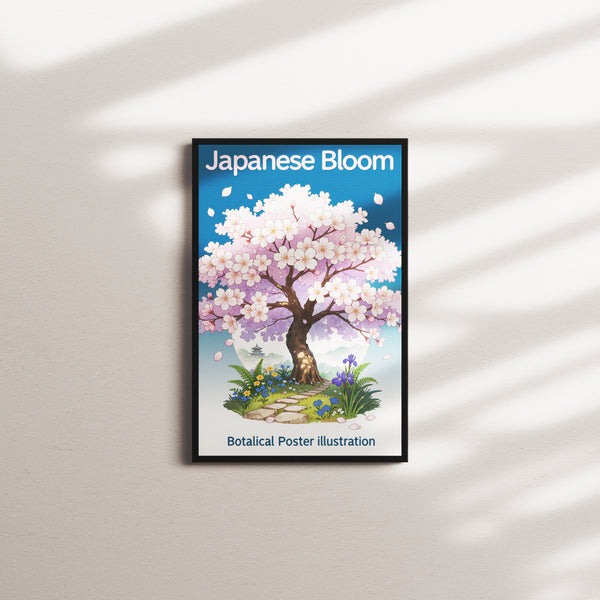 rose petal — black frame