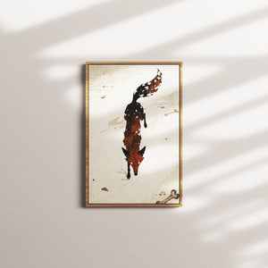 russet vigil — oak frame