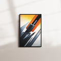 saffron drift — black frame