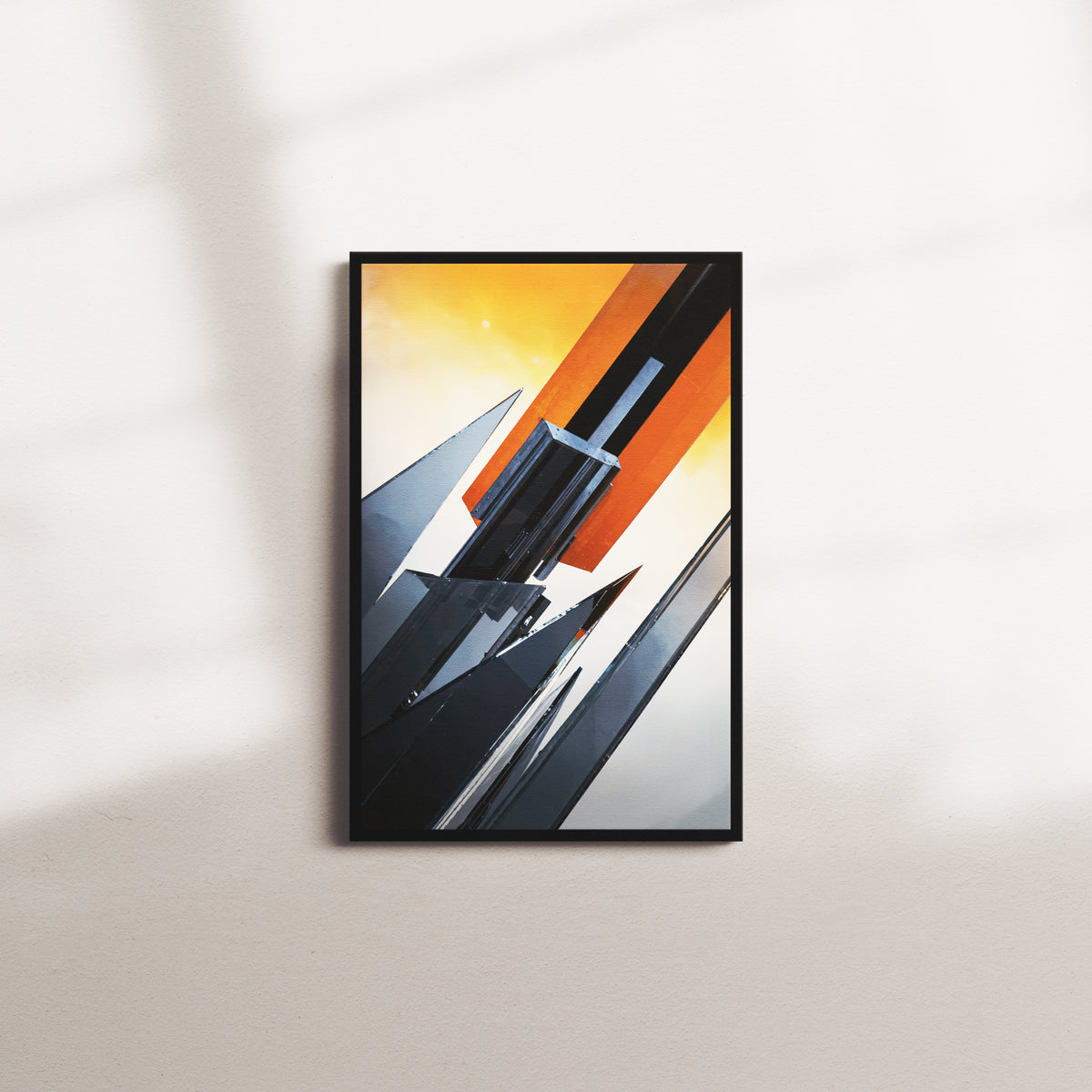 saffron drift — black frame