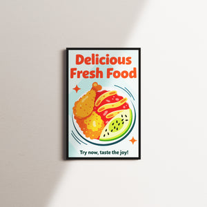 saffron harbor — black frame