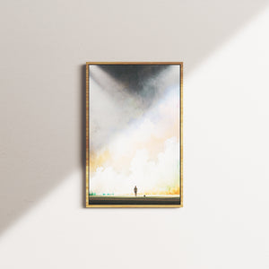 saffron offering — oak frame