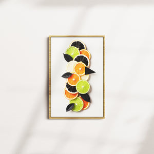 saffron table — oak frame