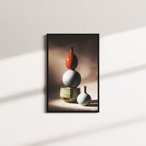 sage afterglow portrait — black frame