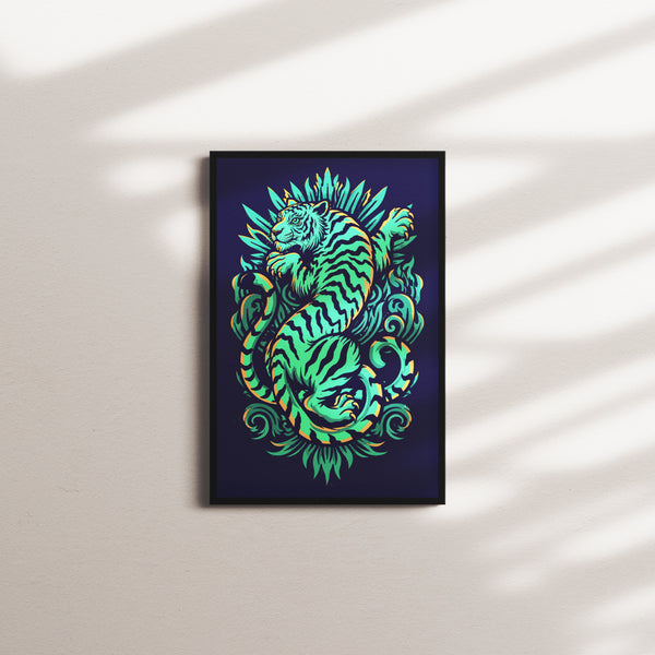 sage emblem — black frame