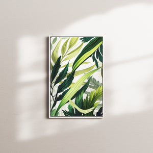 sage shade — white frame