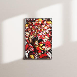 scarlet current — white frame