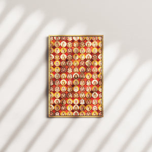 scarlet measure — oak frame