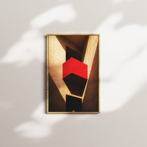 scarlet shadow — oak frame