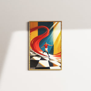 scarlet shift — oak frame