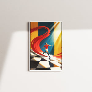 scarlet shift — white frame