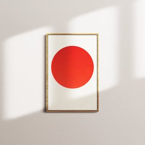 scarlet stillness — oak frame