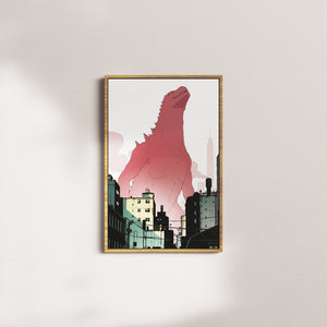 scarlet totem — oak frame