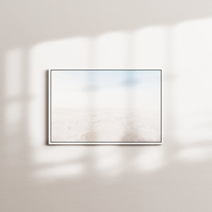 snow plains — white frame