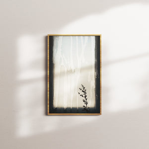 snowfall serenity — oak frame