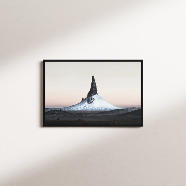 snowy summit — black frame