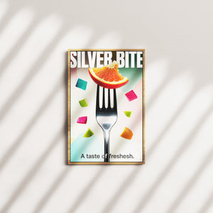 solar afterglow portrait — oak frame