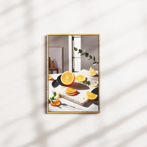 solar afterglow — oak frame