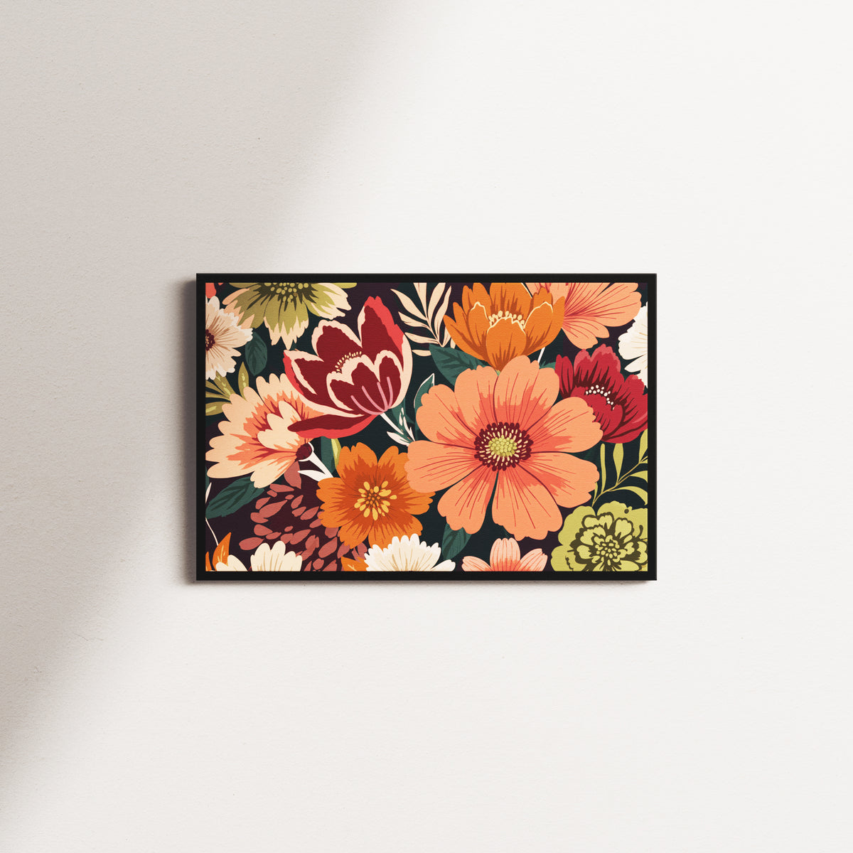 solar petal — black frame