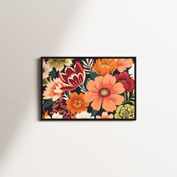 solar petal — black frame