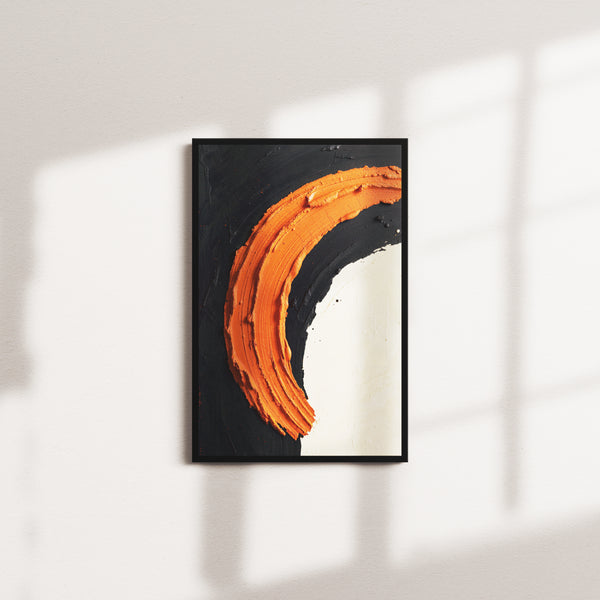 solar signal portrait — black frame