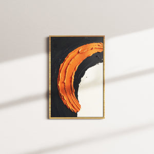solar signal portrait — oak frame