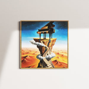 Surrealist Piano — natural frame