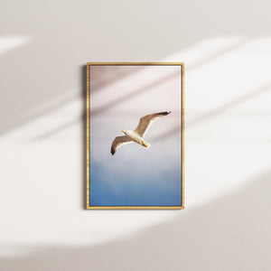 tidal veil tableau — oak frame