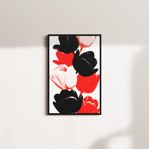 tulip symphony — black frame