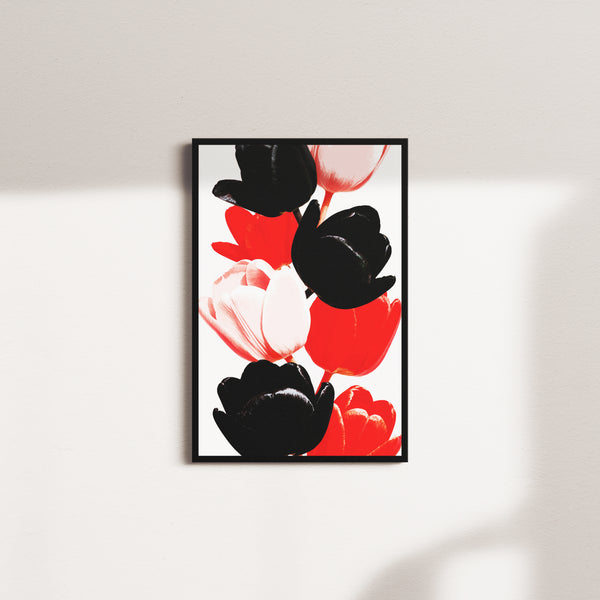 tulip symphony — black frame