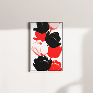 tulip symphony — white frame