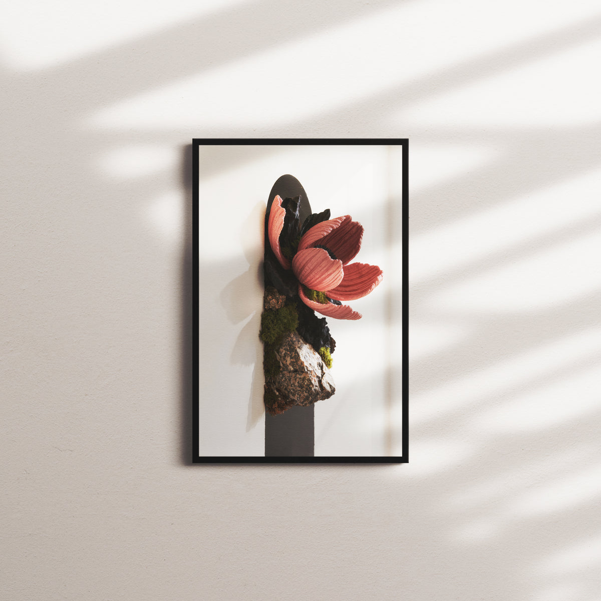 velvet bloom — black frame