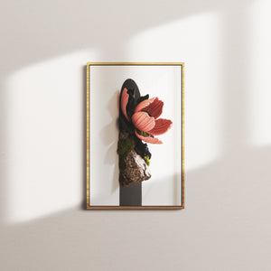 velvet bloom — oak frame