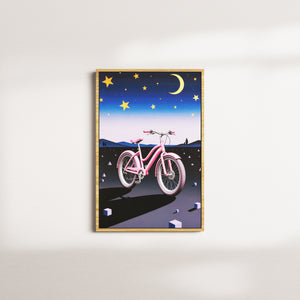 velvet vigil — oak frame