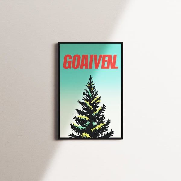 verdant afterglow — black frame
