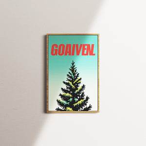 verdant afterglow — oak frame