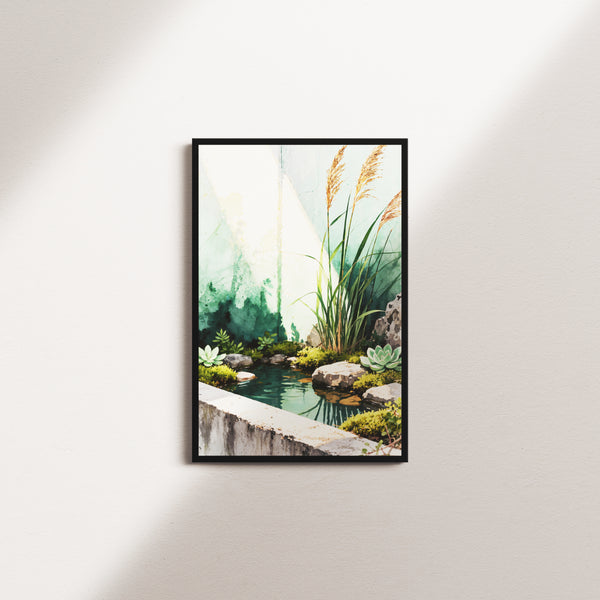 verdant horizon — black frame