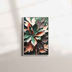 verdant shade — white frame