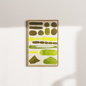 verdant stillness — oak frame